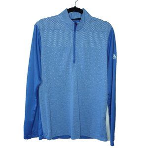 addidas Long Sleeve w/ Half Zip Mock Turtleneck (Athletic, Athleisure, Workout)